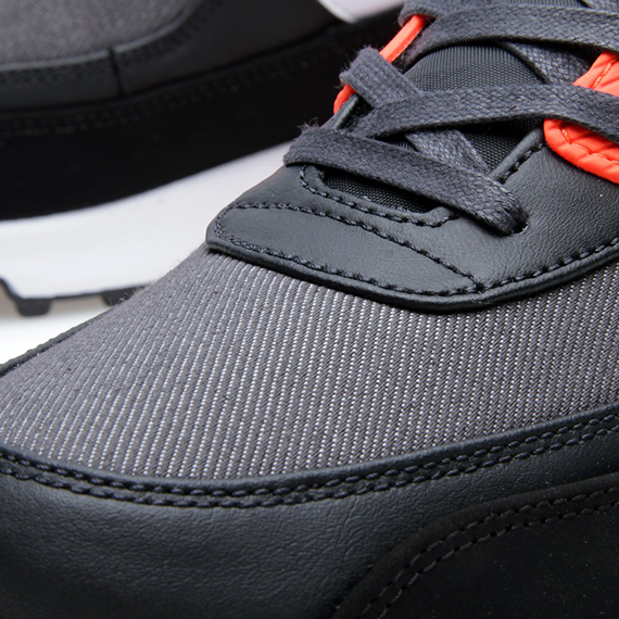 Nike Air Max 90 Premium Black Dark Grey Total Crimson 3