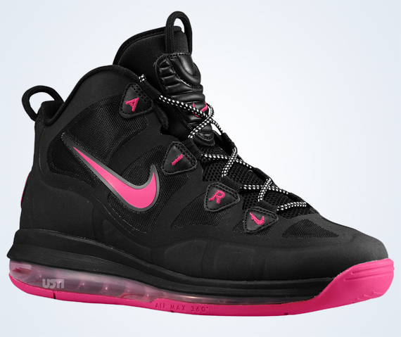 Nike Air Max Uptempo Fuse 360 Black Pink Force White 1