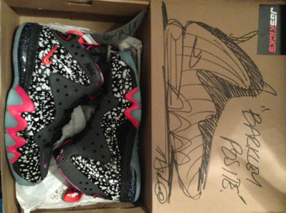 Nike Barkley Posite Max "Area 72" with Marc Dolce Autographed & Illustrated Box 