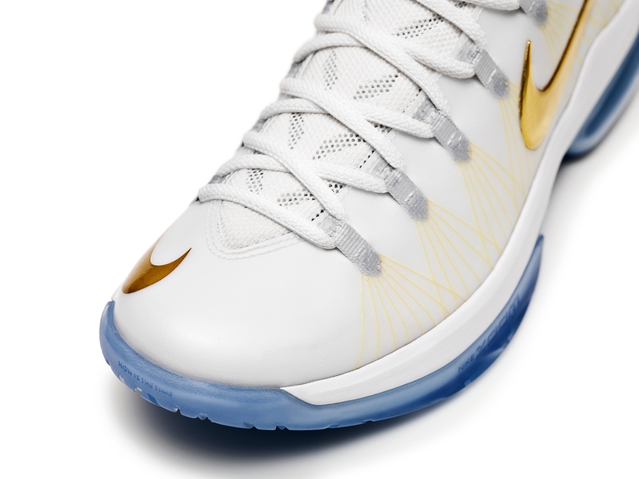 Nike Kd V Elite White Metallic Gold Black Pure Platinum 03