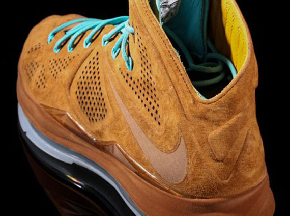 Nike Lebron X Brown Suede Sea Royal