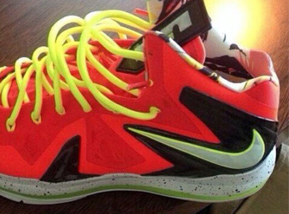 Nike LeBron X Elite - Infrared - Volt
