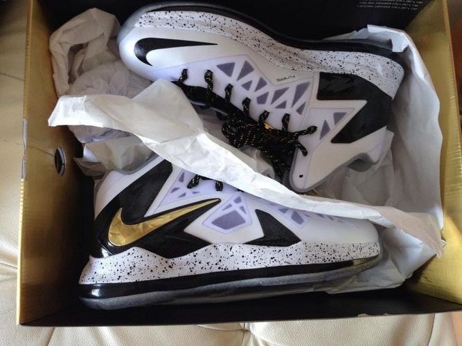 Nike Lebron X Elite White Metallic Gold Black Release Date 02