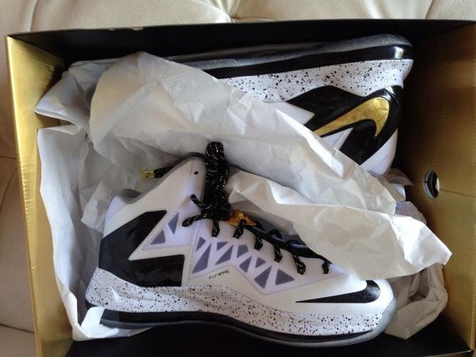 Nike Lebron X Elite White Metallic Gold Black Release Date 03