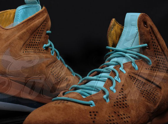Nike Lebron X Ext Brown Suede 1