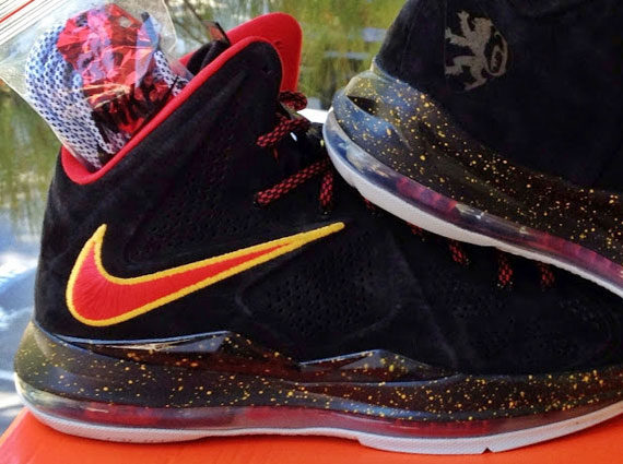 Nike Lebron X Miami Heat Black Suede Pe 1