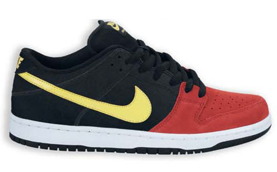 Nike Sb Dunk Low Red Black Yellow July 2013