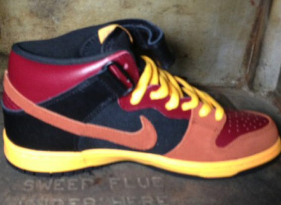 Nike Sb Dunk Mid Brn Org 5