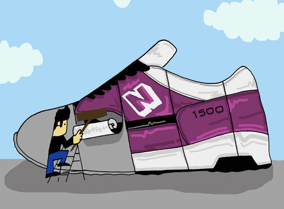 "Trainer Takeover" Sneaker Illustrations by Josh Parkin