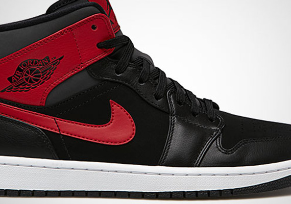 Air Jordan 1 Mid Black Gym Red Anthracite