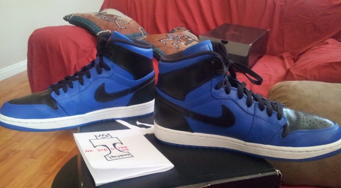 Air Jordan 1 Royal Black Orange Unreleased Sample 05