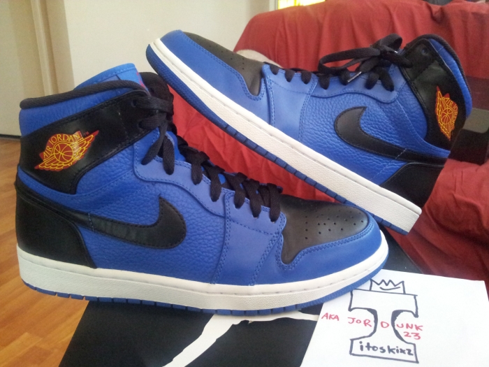 Air Jordan 1 Royal Black Orange Unreleased Sample 06