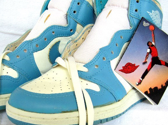 Air Jordan 1 White Carolina Blue Original Pair On Ebay