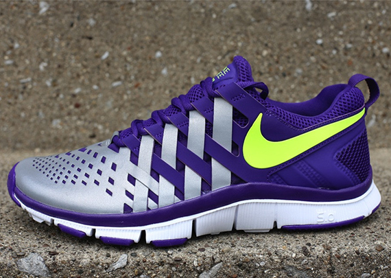 Nike Free Trainer 5.0 Nrg Court Purple Volt Reflective Silver 3