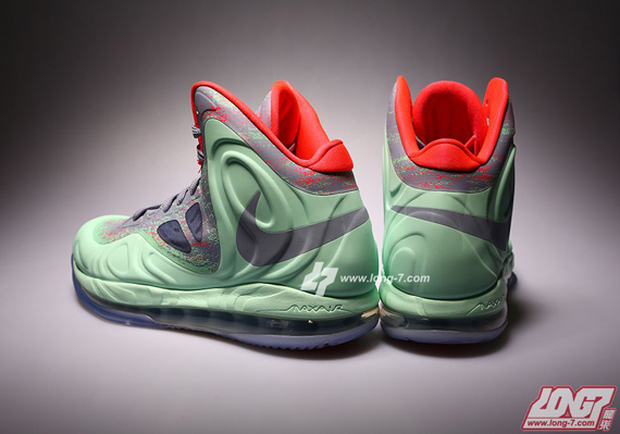 Nike Hyperposite Mint Grey Red 4