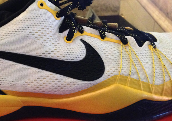 Nike Kobe 8 Elite White Black Yellow Pe 1