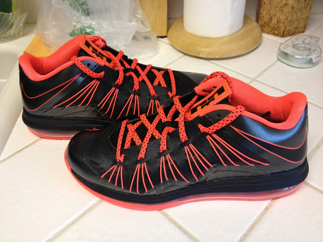 Nike Lebron X Low Black Total Crimson 3