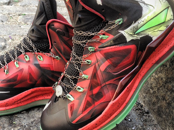 Nike Lebron X Spawn Customs Mache