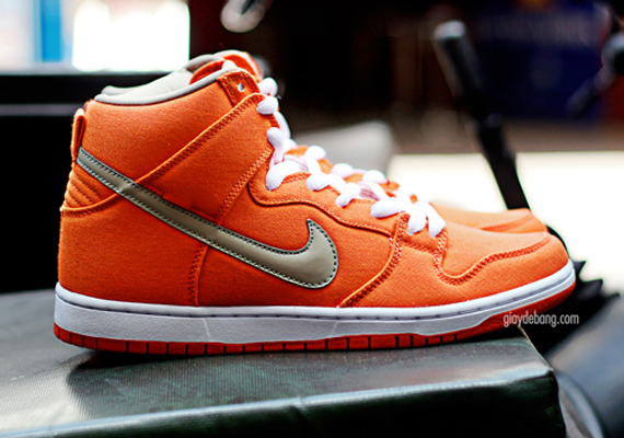 Nike Sb Dunk High Orange Canvas
