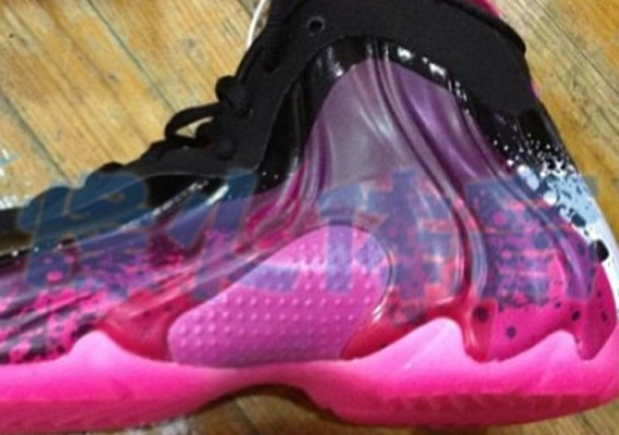 Nike Air Flightposite "No-Zip"- Pink - Black - Splatter