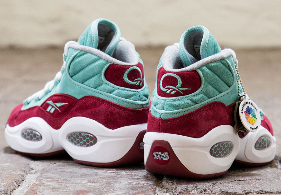 Sneakersnstuff Reebok Question Mid Aqua Red