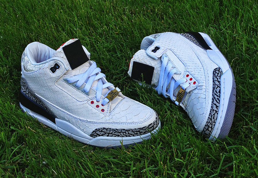 Jbf Customs White Snake 3s For Wale