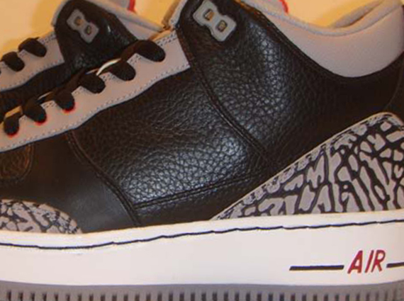 Air Jordan III Force Fusion "Black/Cement" - Unreleased Sample