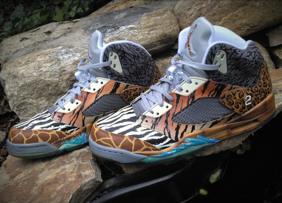 Air Jordan V "Noah's Ark" Customs by Mache