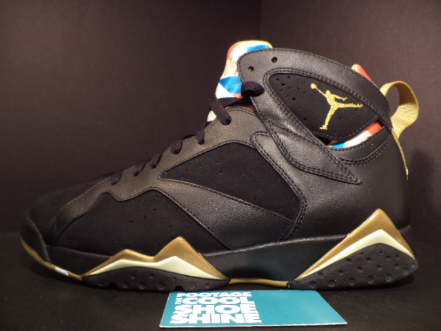 Air Jordan Vii Gold Moments Olympic Tongue 03
