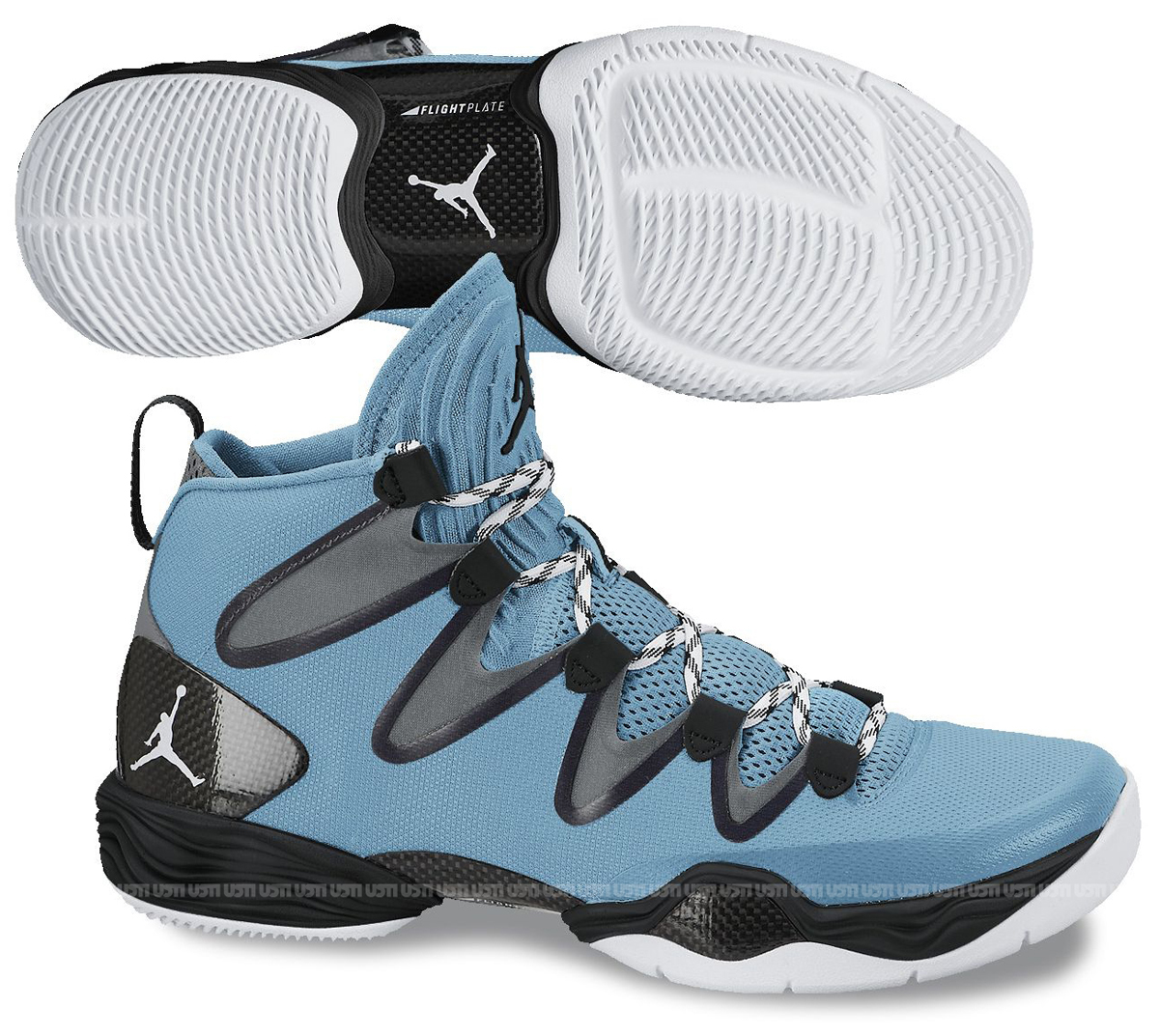 Air Jordan Xx8 Se Dark Powder Blue White Cool Grey Black