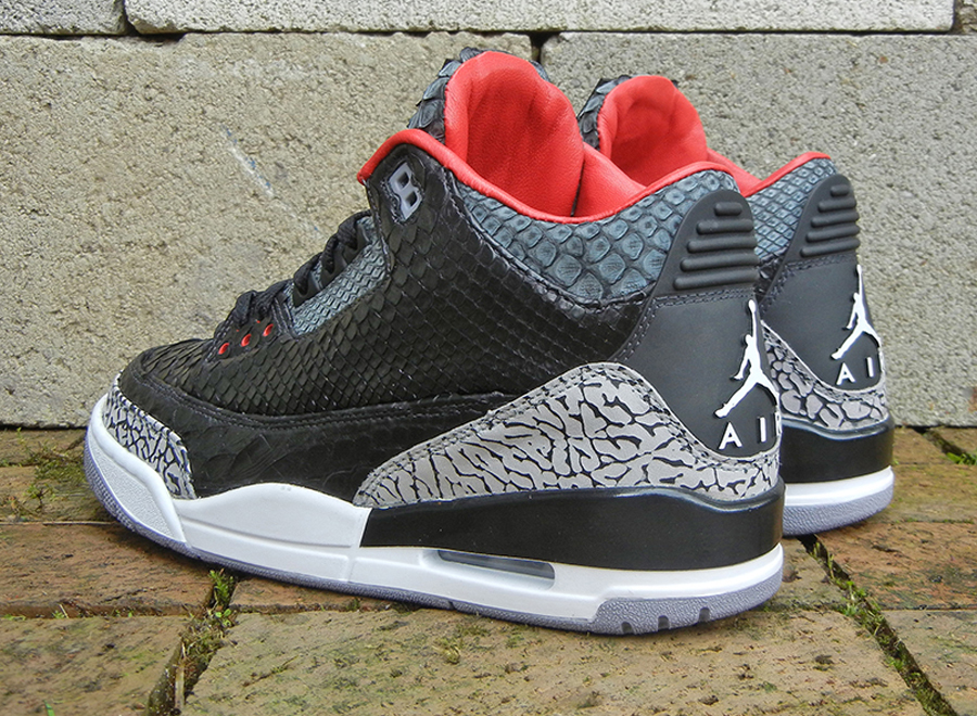Air Jordan III "Black Python" for Wale by JBF Customs