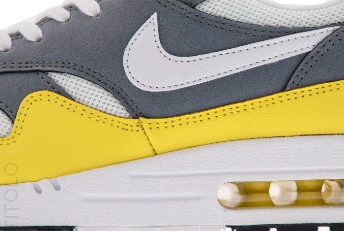 Nike Air Max 1 Essential Grey White Yellow 01