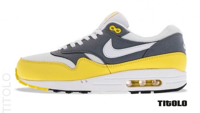 Nike Air Max 1 Essential Grey White Yellow 04