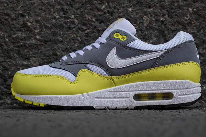 Nike Air Max 1 Essential Grey White Yellow 05