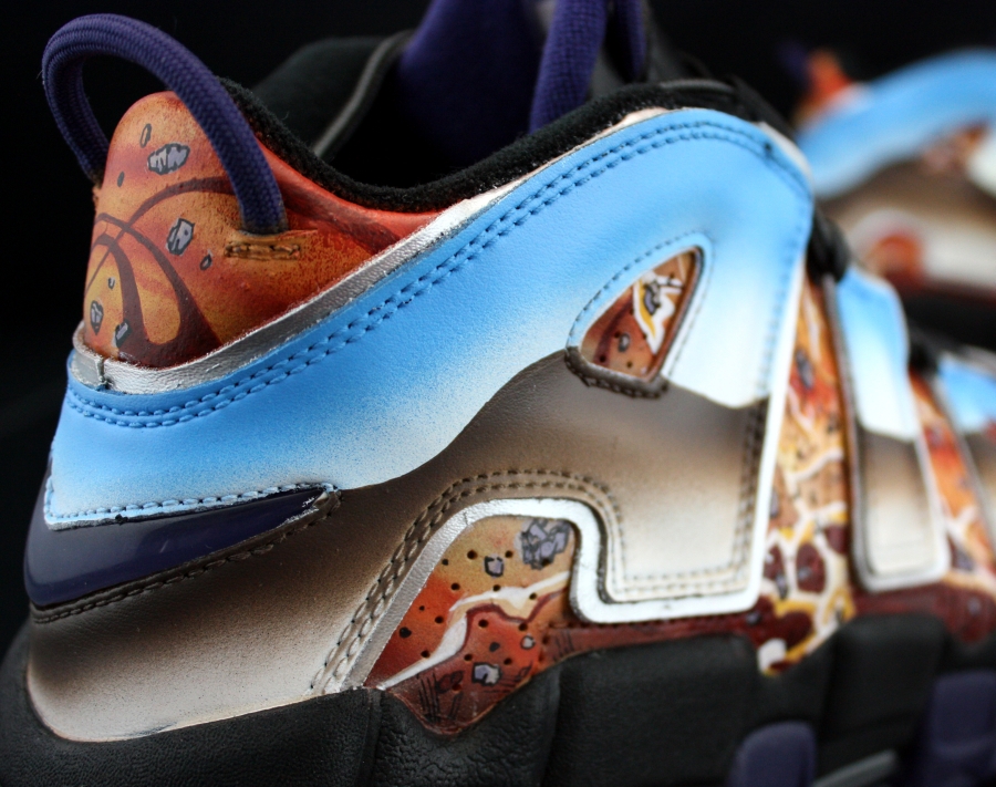 Nike Air More Uptempo "Popular Myth and Destruction of Sodom" by Revive Customs