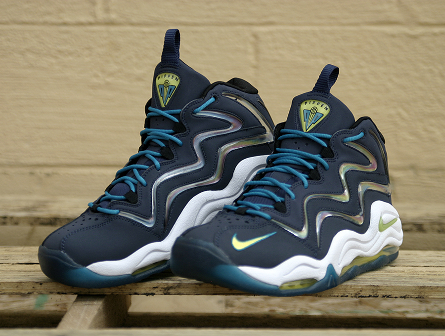 Nike Air Pippen - Midnight Navy - Sonic Yellow - Tropical Teal
