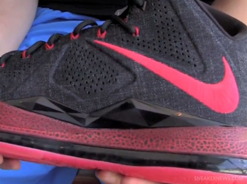 Nike Lebron X Black Denim Sample