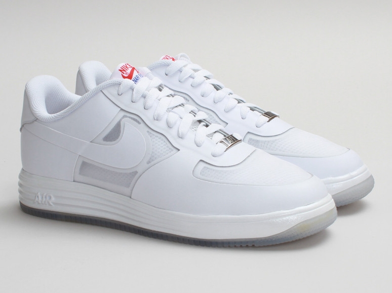 Nike Lunar Force 1 Leather White Challenge Red 01