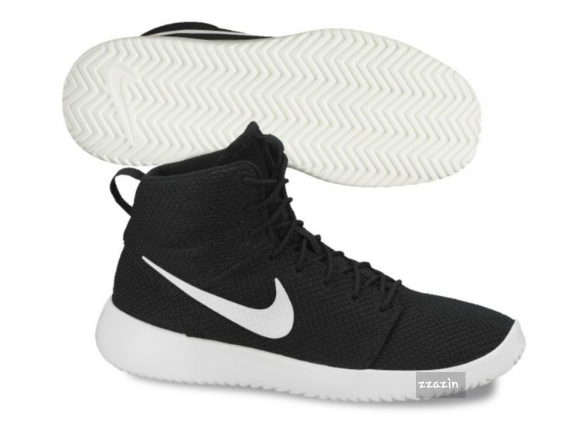 Nike Roshe Run High Black White