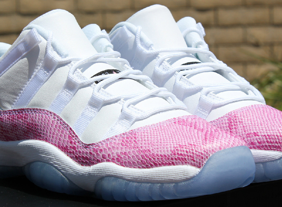 Pink Snakeskin Jordans 12