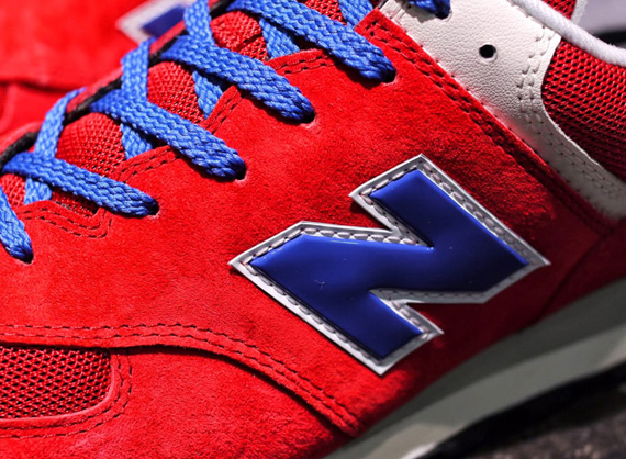 Red Blue New Balance 574 3