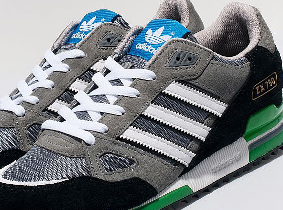 adidas Originals ZX 750 - Grey - White - Black - Green