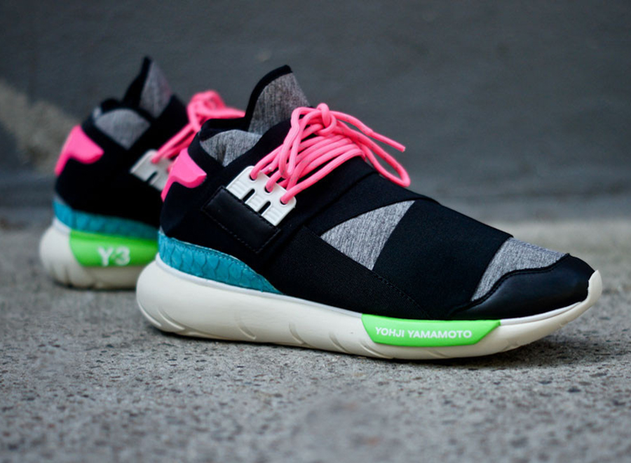 Adidas Y3 Qasa Black Neon 1