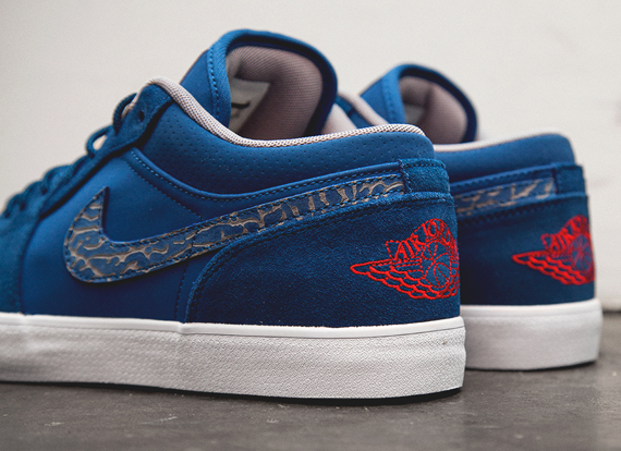 Air Jordan Aj V.2 Low True Blue Fire Red 3