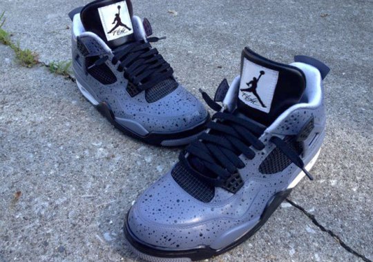 Air Jordan IV “All Over Cement” by DeJesus Customs