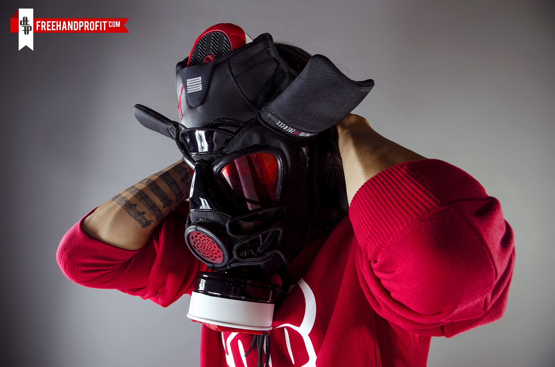 Air Jordan Xi Bred Gas Mask 05