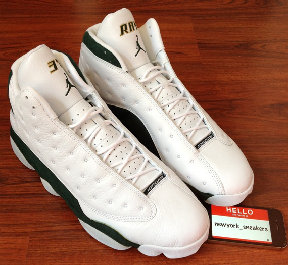Air Jordan Xiii Ray Allen Sonics Pe 03