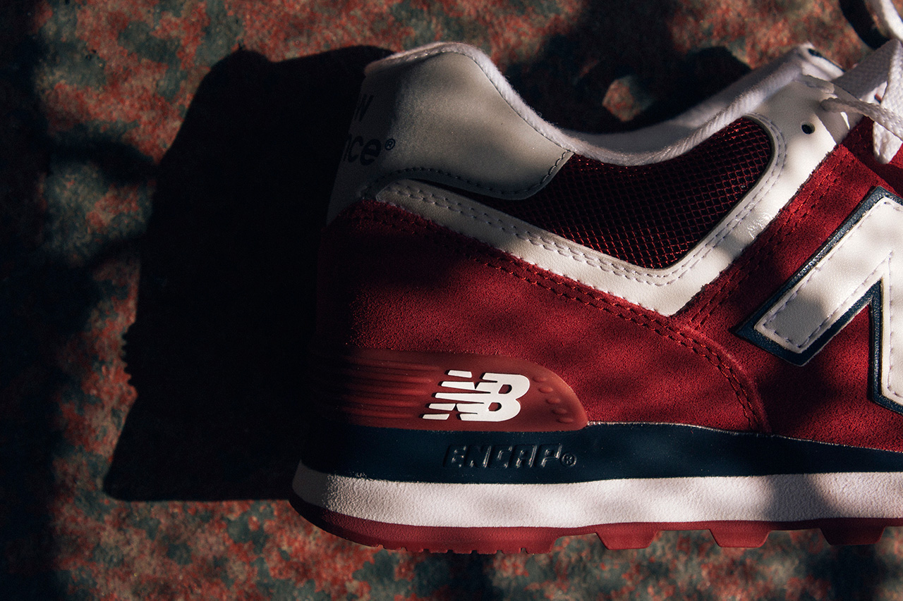 New Balance 574 Grey Burgundy Pack 6