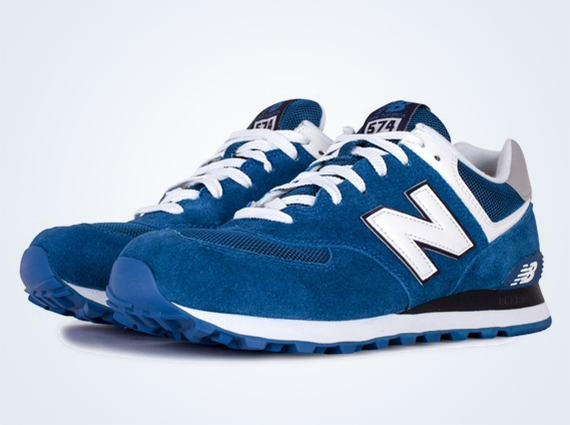 New Balance 574 - Royal - White