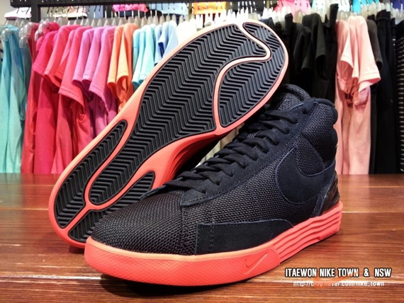 Nike Lunar Blazer Black Red 9